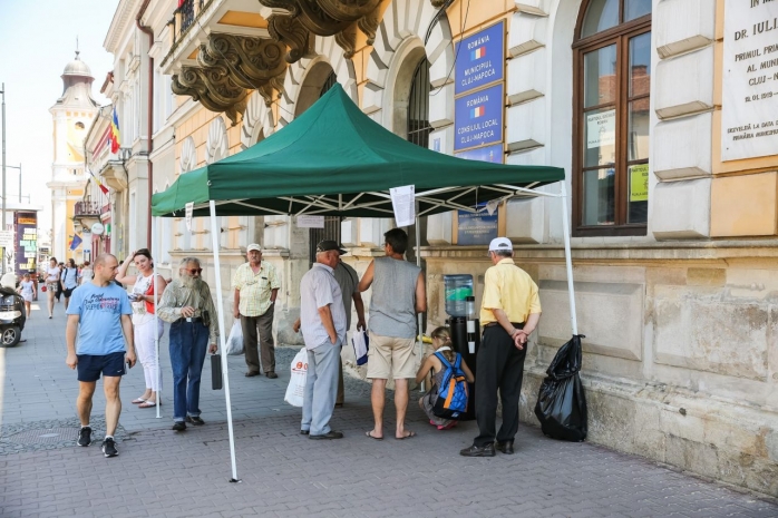 Canicula a pus stăpânire pe Cluj