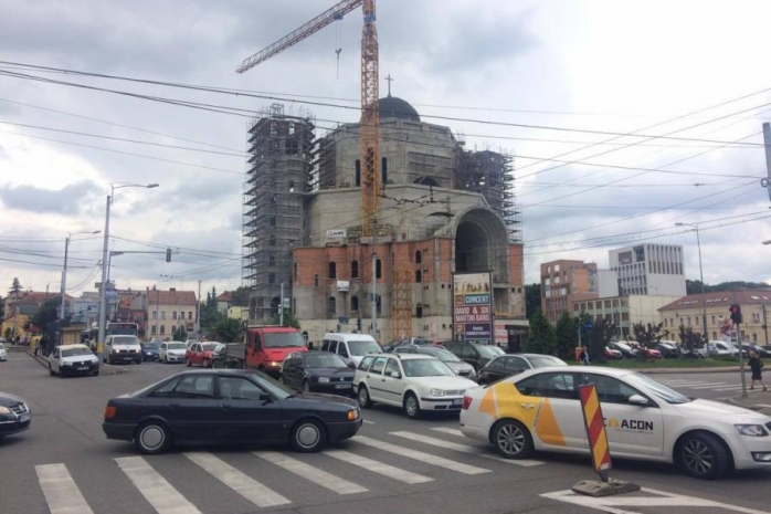 Asa arata luni dimineata Piata Cipariu. Sursa foto: ziardecluj.ro