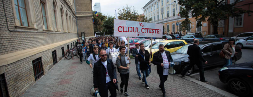 Sute de clujeni au participat la Marşul Lecturii. Foto Saul Pop