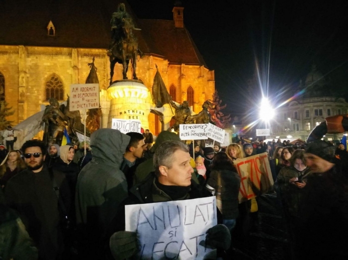 Protest Cluj-Napoca legea gratierii si amnistiei