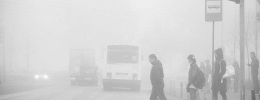 Ceata determina scaderea vizibilitatii in trafic