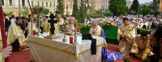  Procesiune de Rusalii în centrul Clujului