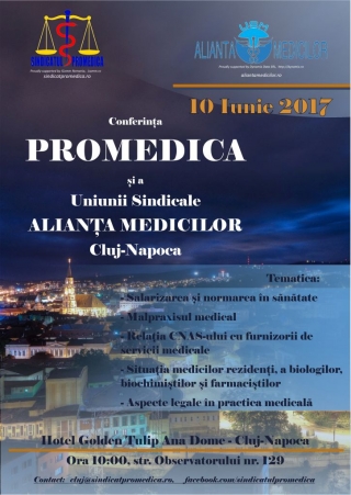 Punctele „nevralgice” din sistemul sanitar românesc, dezbătute la Conferinţa Promedica şi USM Alianţa Medicilor