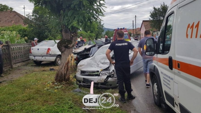 ACCIDENT MORTAL la Gherla, din cauza neacordării de prioritate  sursa foto dej24.ro