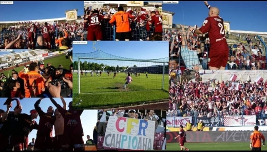 Imagini de la meciul Universitatea Cluj - CFR Cluj din 2008