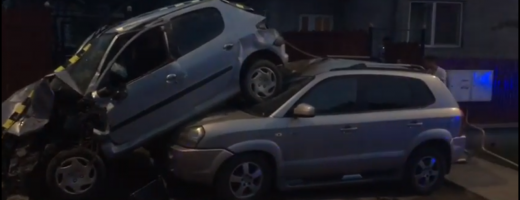 Accident spectaculos provocat de un tânăr fără permis