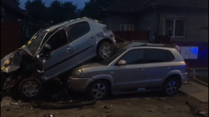 Accident spectaculos provocat de un tânăr fără permis