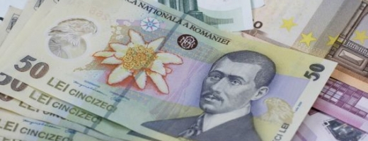 Leul a rămas stabil faţă de euro