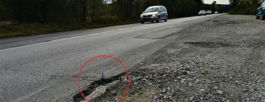 CNAIR măsoară cu pixul crăpăturile „autostrăzii-muzeu”, șoferii își distrug mașinile în craterele drumului ocolitor