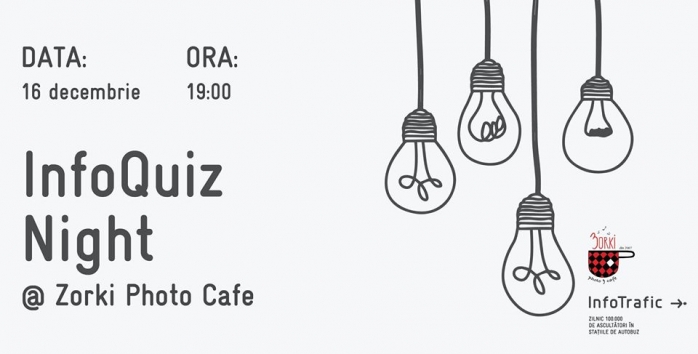 InfoQuiz Night, eveniment caritabil cu testarea cunoștințelor de cultură generală. Ajută două surori care și-au pierdut tatăl într-un mod tragic!