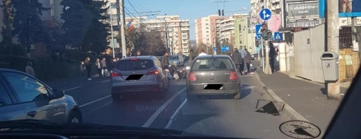 Tâmăr din Franța, lovit din plin de o mașină în timp ce traversa regulamentar strada, sursă foto: Facebook Info Trafic jud. Cluj