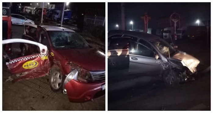 La un pas de tragedie în Gilău! Trei victime au ajuns la spital după un accident produs din cauza vitezei, sursă foto: IPJ Cluj