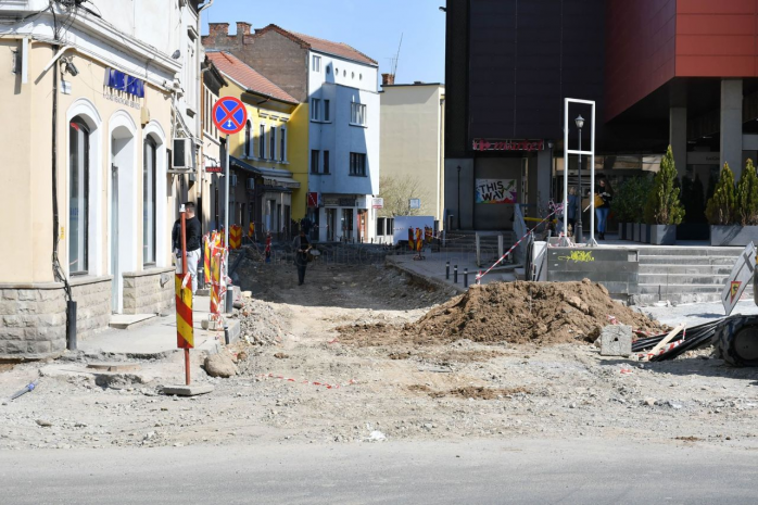 Foto: Paul Gheorgheci/monitorulcj.ro  Strada Tipografiei, în plin șantier după cinci licitații