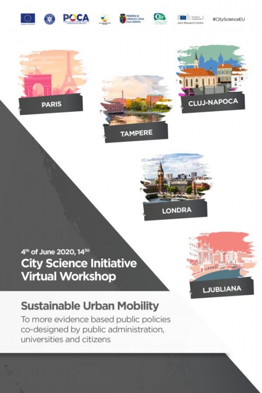 Webinar al grupului de mobilitate urbană sustenabilă, coordonat de Cluj-Napoca în cadrul City Science Initiative