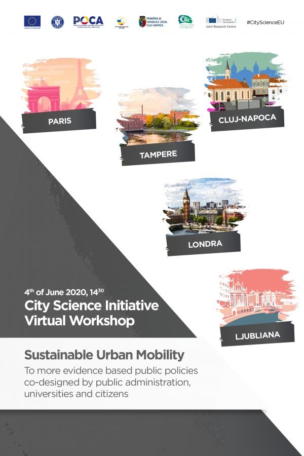 Webinar al grupului de mobilitate urbană sustenabilă, coordonat de Cluj-Napoca în cadrul City Science Initiative