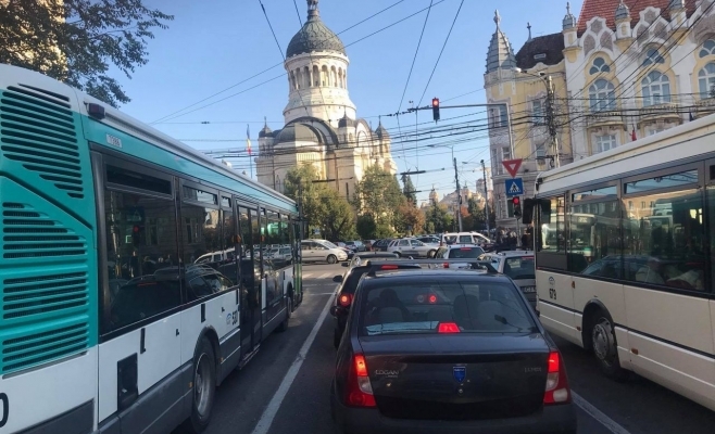 Trafic intens în Cluj-Napoca