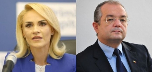 Gabriela Firea și Emil Boc