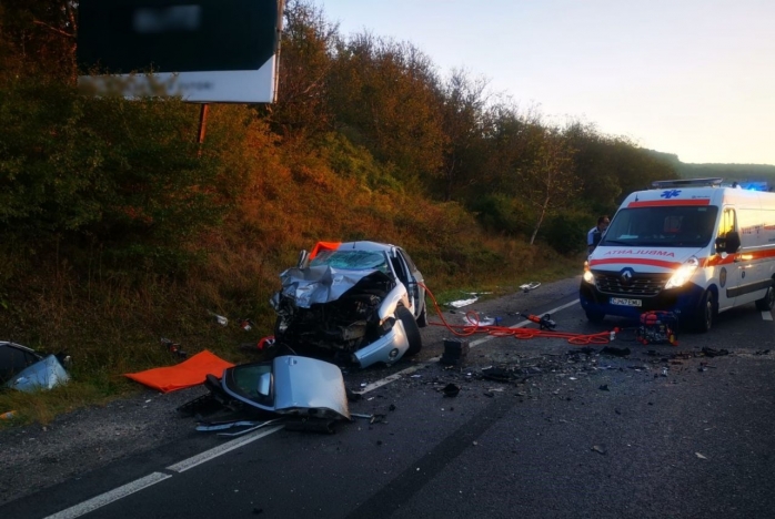 Accident rutier la ieșire din comuna Baciu. VIDEO