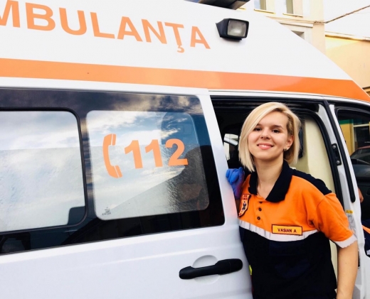 Primele intervenții ale unei tinere pe Ambulanța Cluj. „Am văzut cazuri care m-au marcat sufletește”