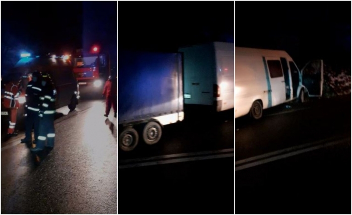 ACCIDENT GRAV în Cluj, între o autoutilitară și un TIR! Un bărbat a murit în urma impactului. VIDEO