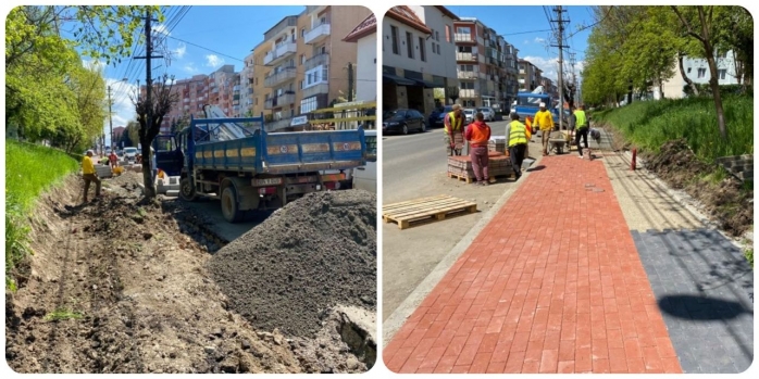 Continuă lucrările de modernizare în Dej. Ce străzi vor fi reabilitate? Sursă foto: Facebook Morar Costan