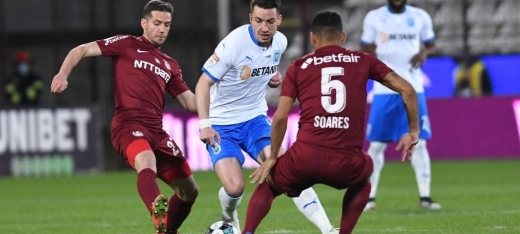 Universitatea Craiova - CFR Cluj 1-3. Campioana trece cu brio peste un examen dificil