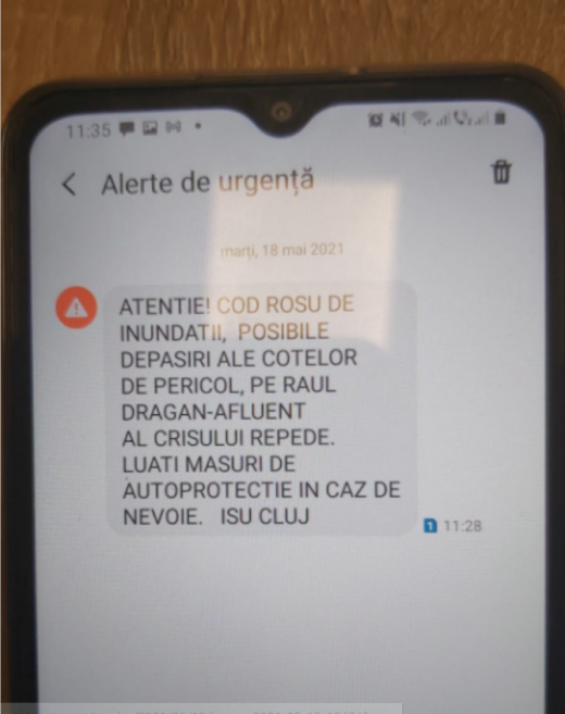 PERICOL de INUNDAȚII în Cluj! Mesaje RO Alert trimise în trei localități