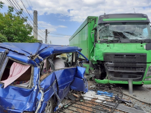 Un accident deosebit de grav s-a petrecut în Dej astăzi