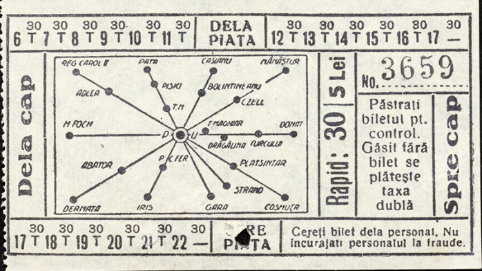 Cum arătau biletele de autobuz din Cluj-Napoca în urmă cu aproape 100 de ani FOTO