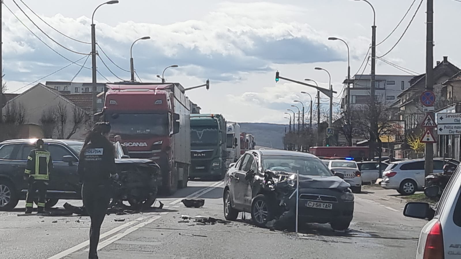 Accident pe strada Corneliu Coposu Două mașini au fost avariate