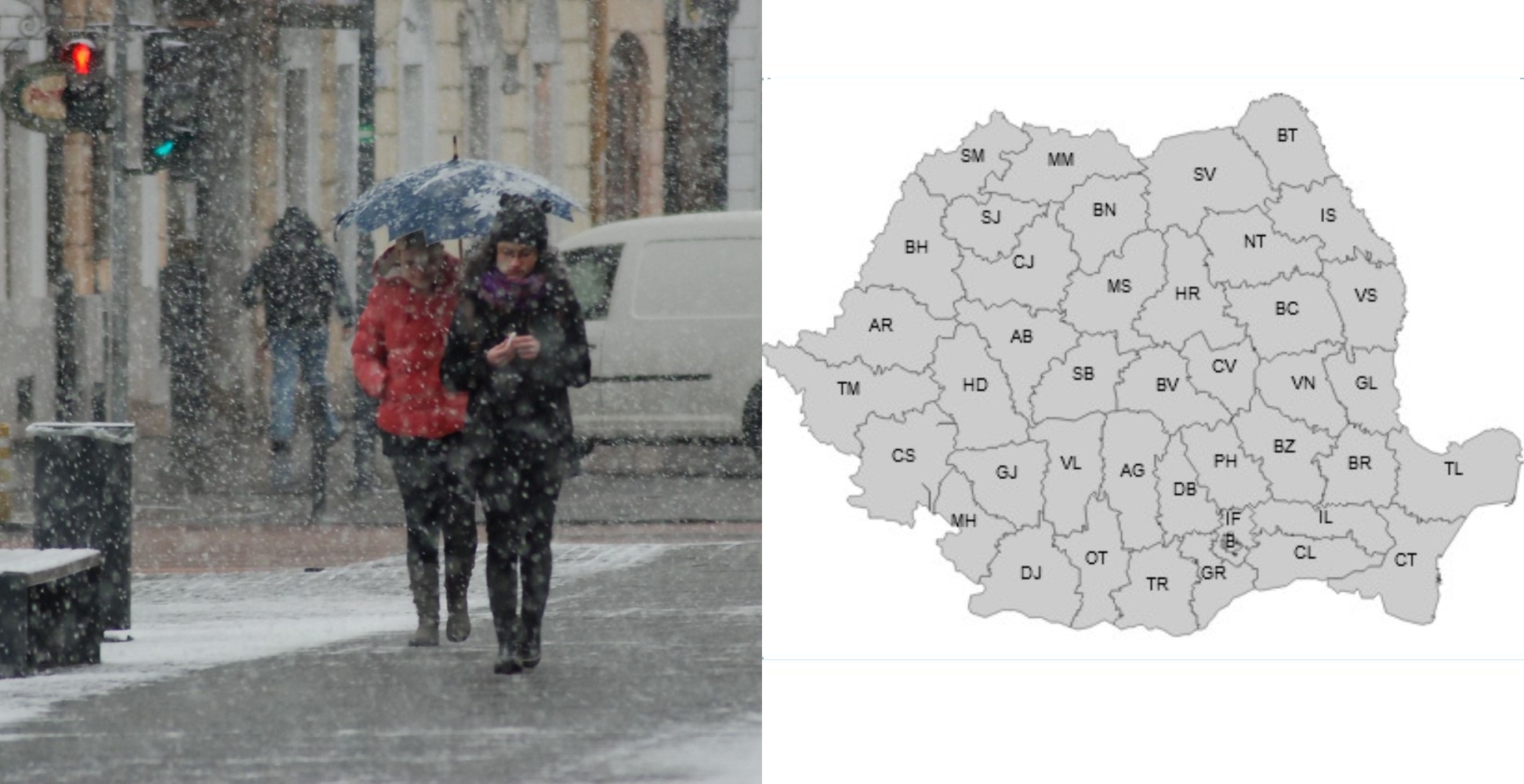 Avertizare de vreme severă Ploi și ninsori în toată țara Meteorologi