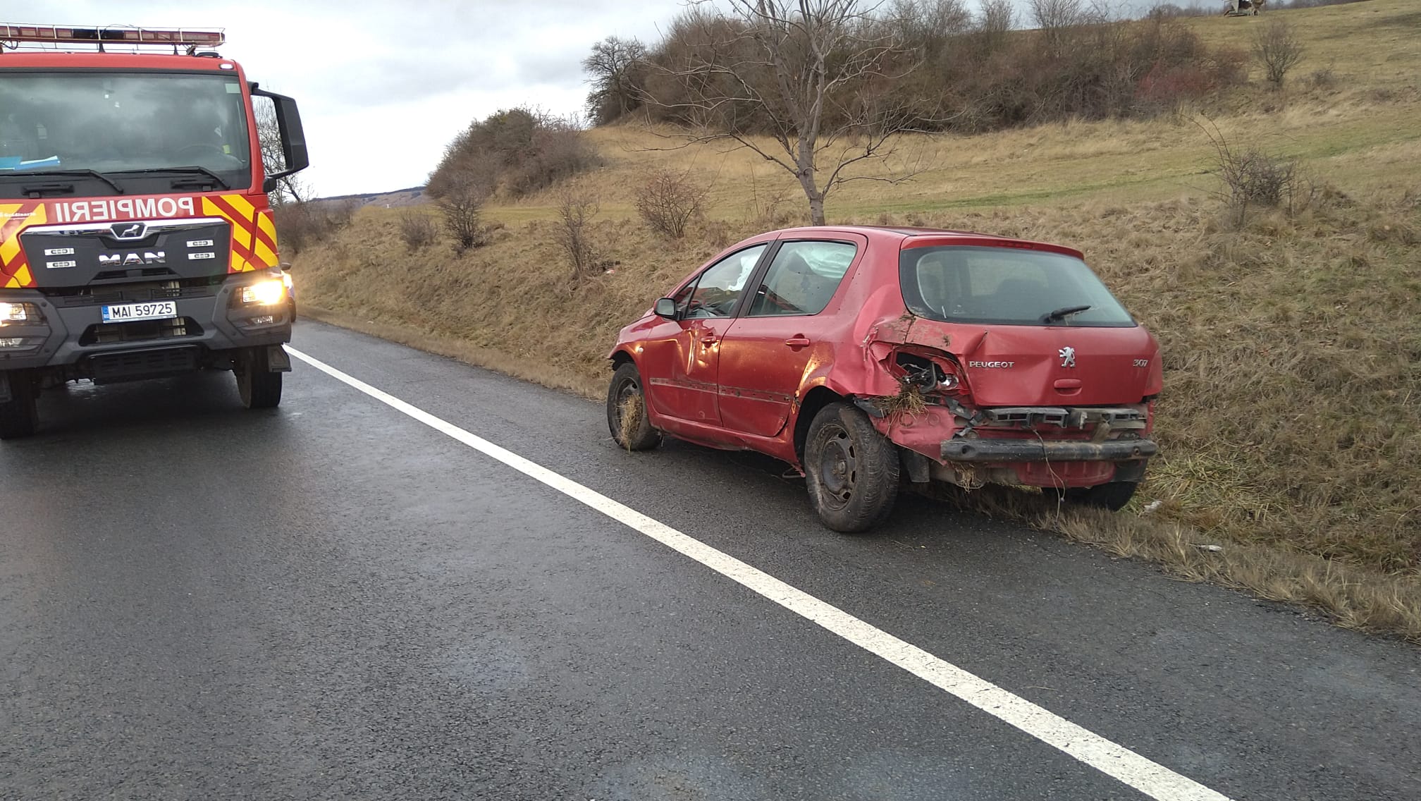 Accident la Izvoru Crișului pe DN1 Cluj Oradea Un bărbat a fost