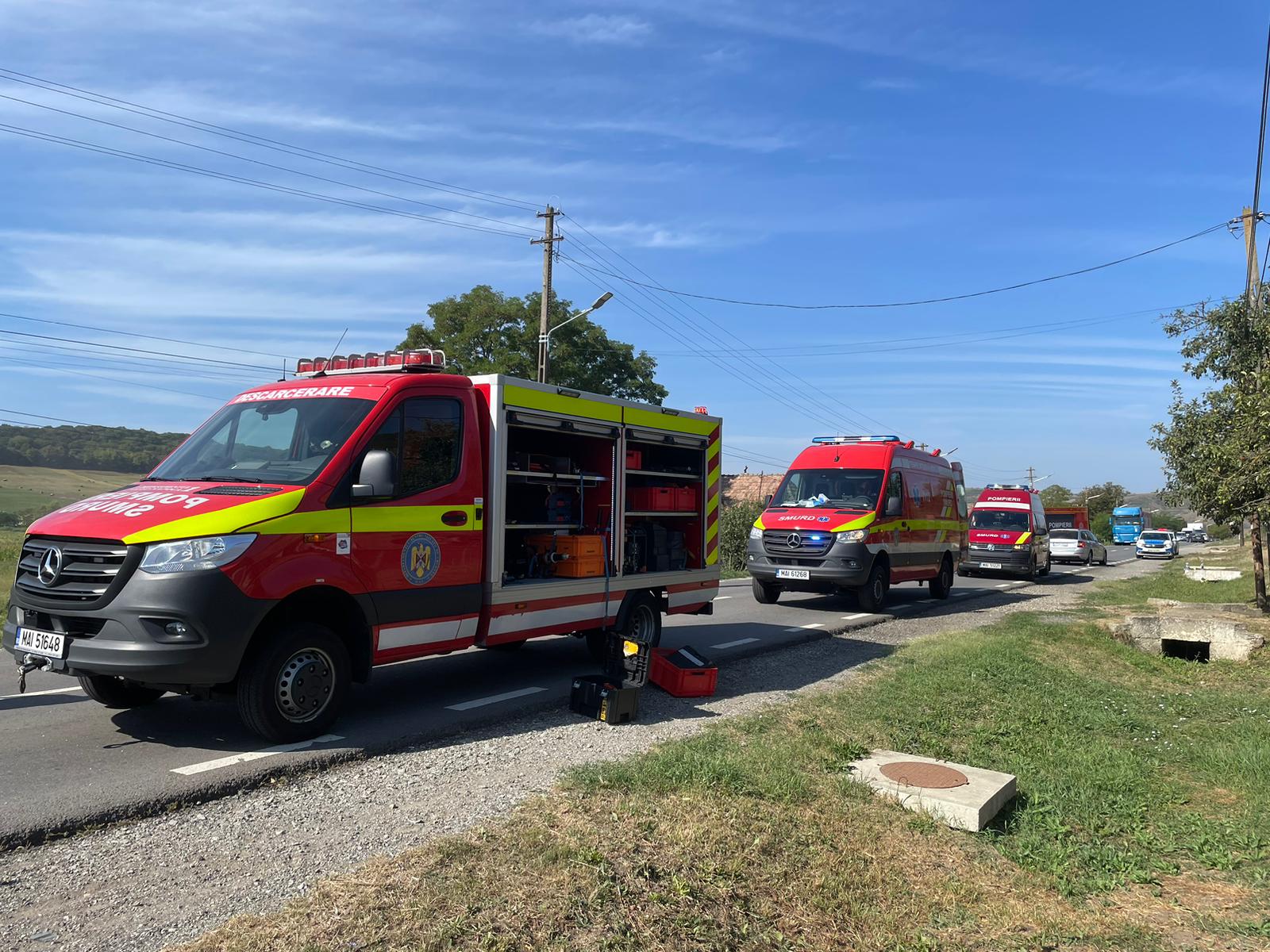 Accident rutier în Căianu Vamă Un tânăr de 19 ani a fost transportat