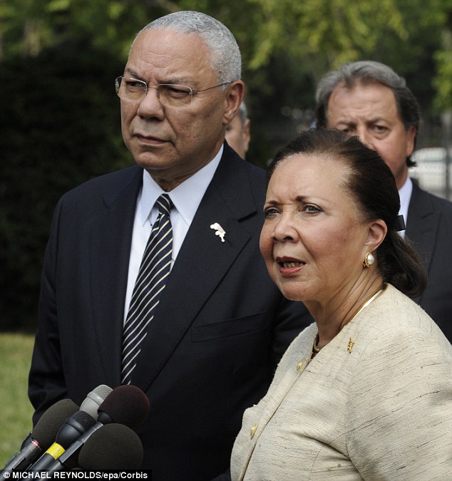  Colin Powell și sotia sa, Alma, la 50 de ani de căsnicie