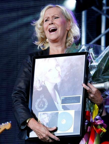 Agnetha Fältskog, fostă membră a grupului ABBA a fost recompensată cu Discul de Aur în Suedia