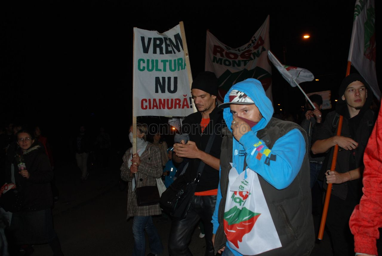 Tudor Chirilă a participat la protestele Roşia Montană de la Cluj