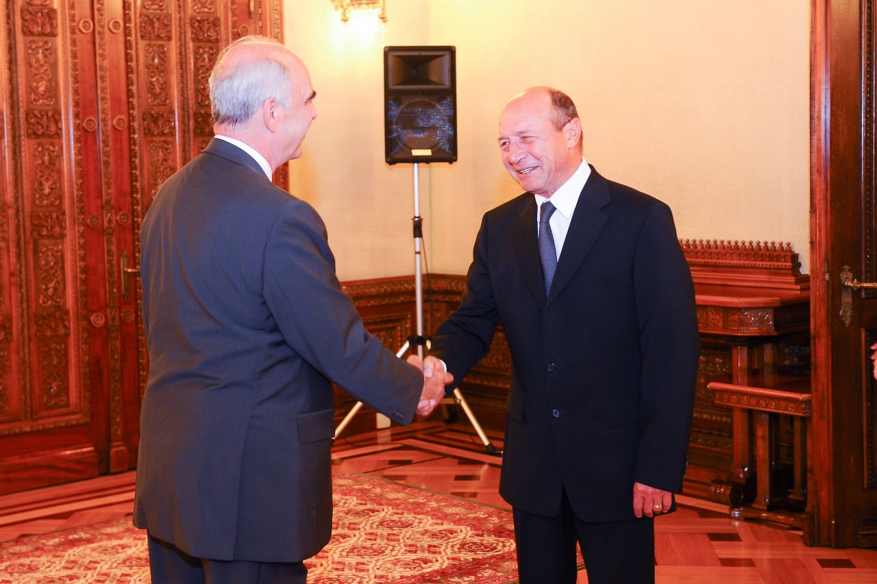 Traian Băsescu şi Evangelos-Vasileios Meimarakis