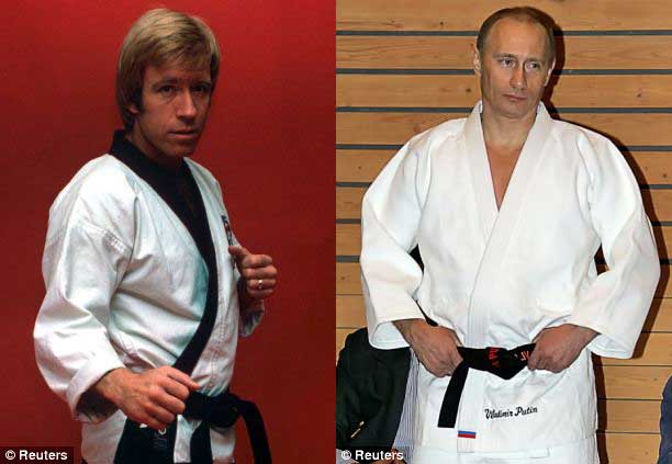 Vladimir Putin este oficial mai tare decât Chuck Norris 