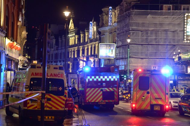 Acoperişul unui teatru din centrul Londrei s-a prăbuşit în timpul unui spectacol