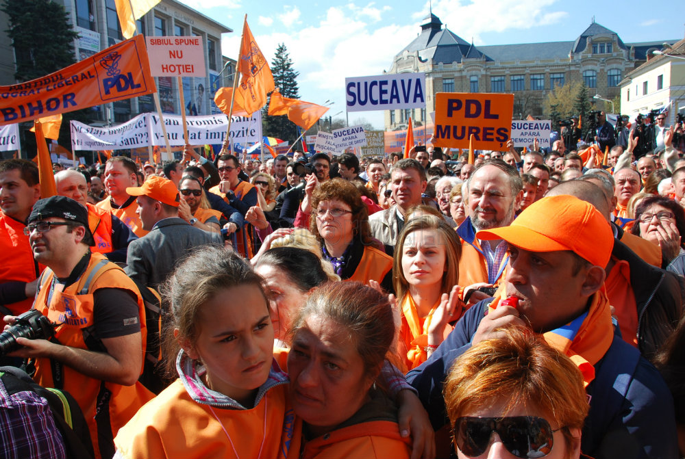 Miting PDL la Cluj-Napoca. Foto: Otilia Mureșan