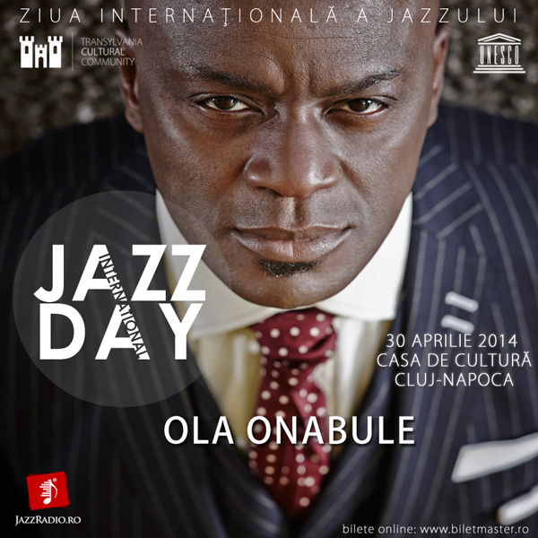 Ola Onabule vine la Cluj-Napoca de Ziua Internaţională a Jazzului 2014