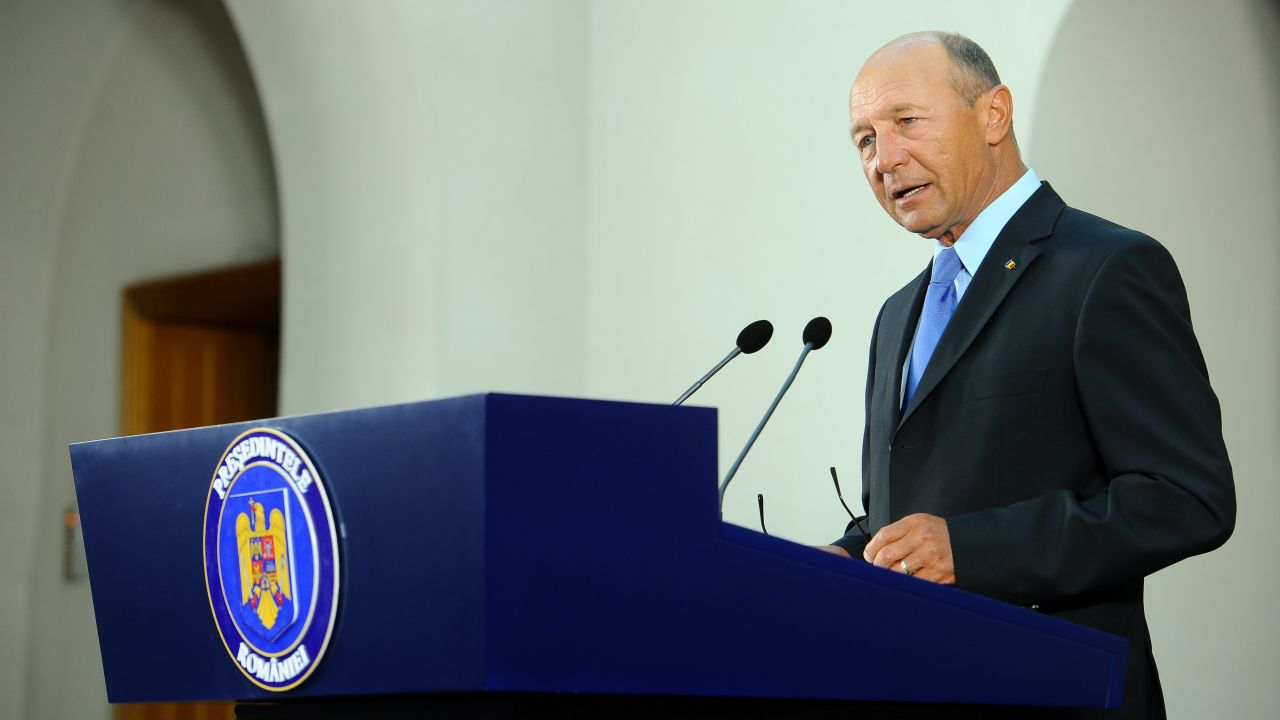Preşedintele României Traian Băsescu