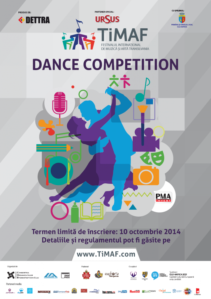 Afișul  „Dance Competition”