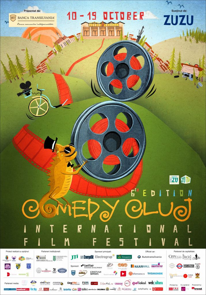 Afişul oficial al Festivalului Internațional de Film Comedy Cluj