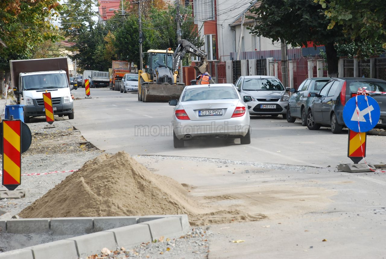 Lucrări de modernizare pe strada Constantin Brâncoveanu