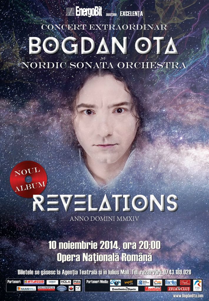 Afişul concertului Bogdan Ota "Revelations"