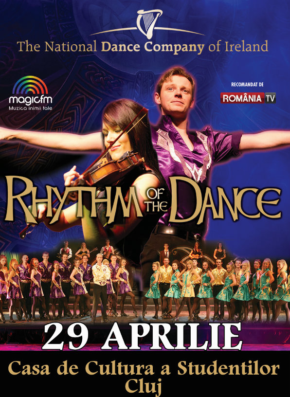 Afişul spectacolului „Rythm of the Dance”