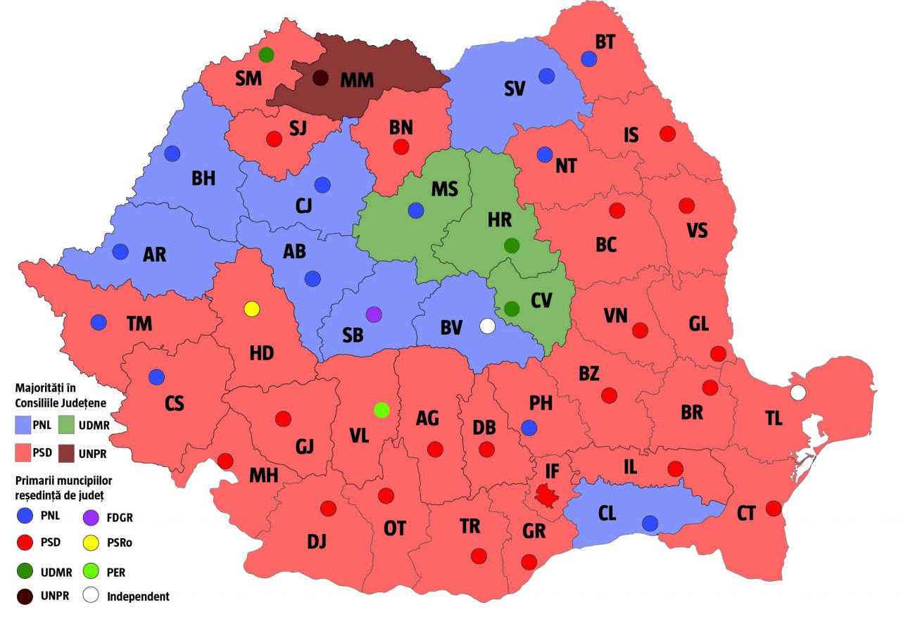 Cum au votat românii, pe regiuni