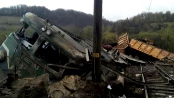 Accident feroviar în Hunedoara  sursa foto romaniatv.net