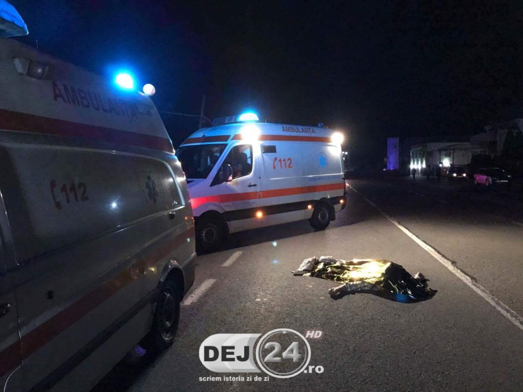 ACCIDENT MORTAL la Iclod. Un pieton a fost izbit în plin de o mașină sursa foto dej24.ro